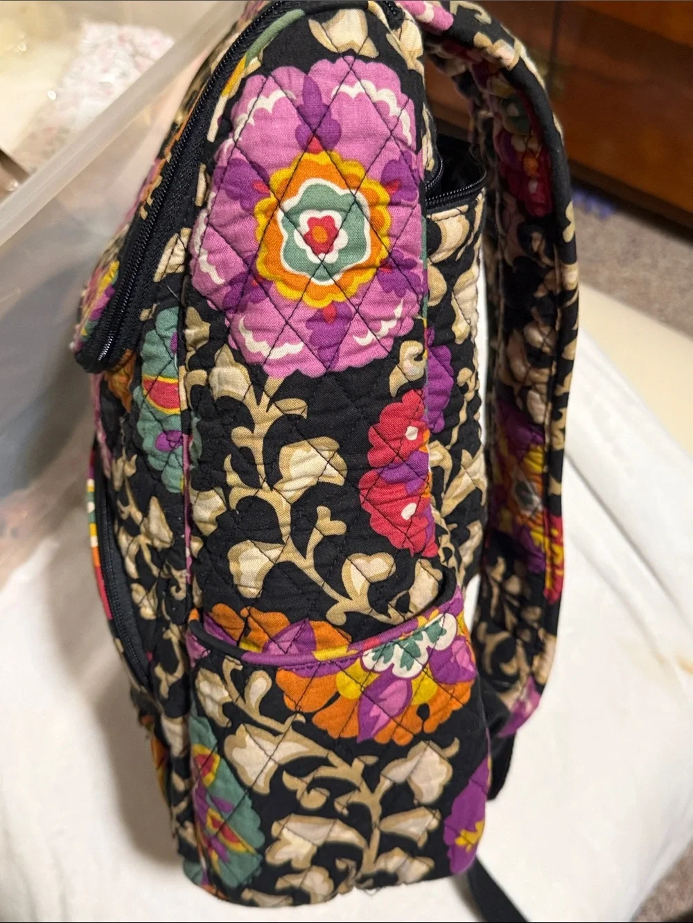 Vera Bradley | Quilted Cotton Campus Backpack in Retired “Suzani”Print Floral